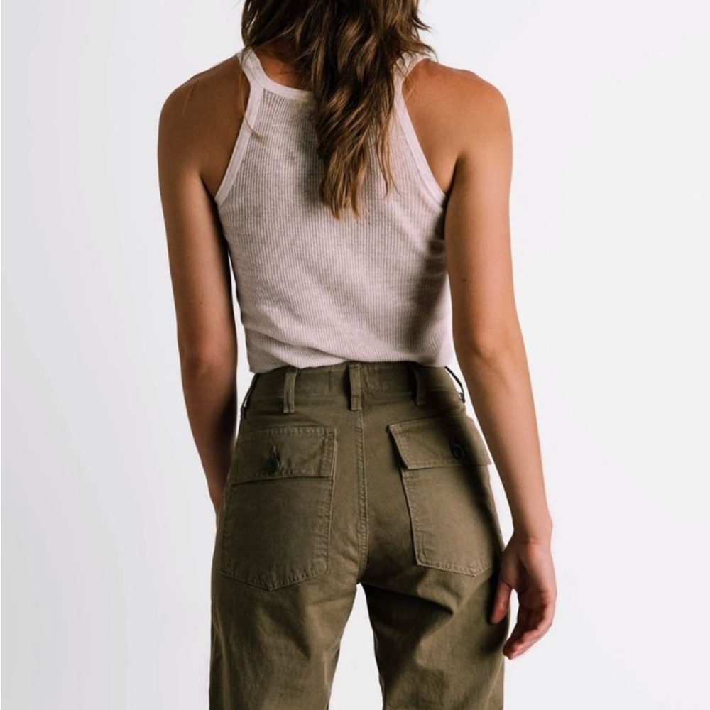 Olive utility pants